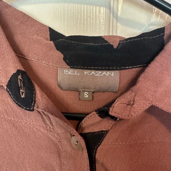 Bel Kazan Anthropologie Women’s High-Low Artsy Bohemian Top Size S Oversized - Picture 5 of 8